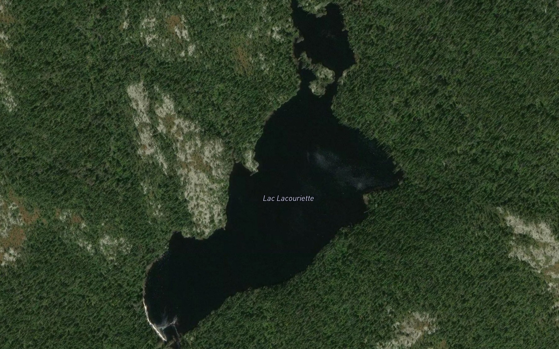 Satellite map of the Lac Lacouriette