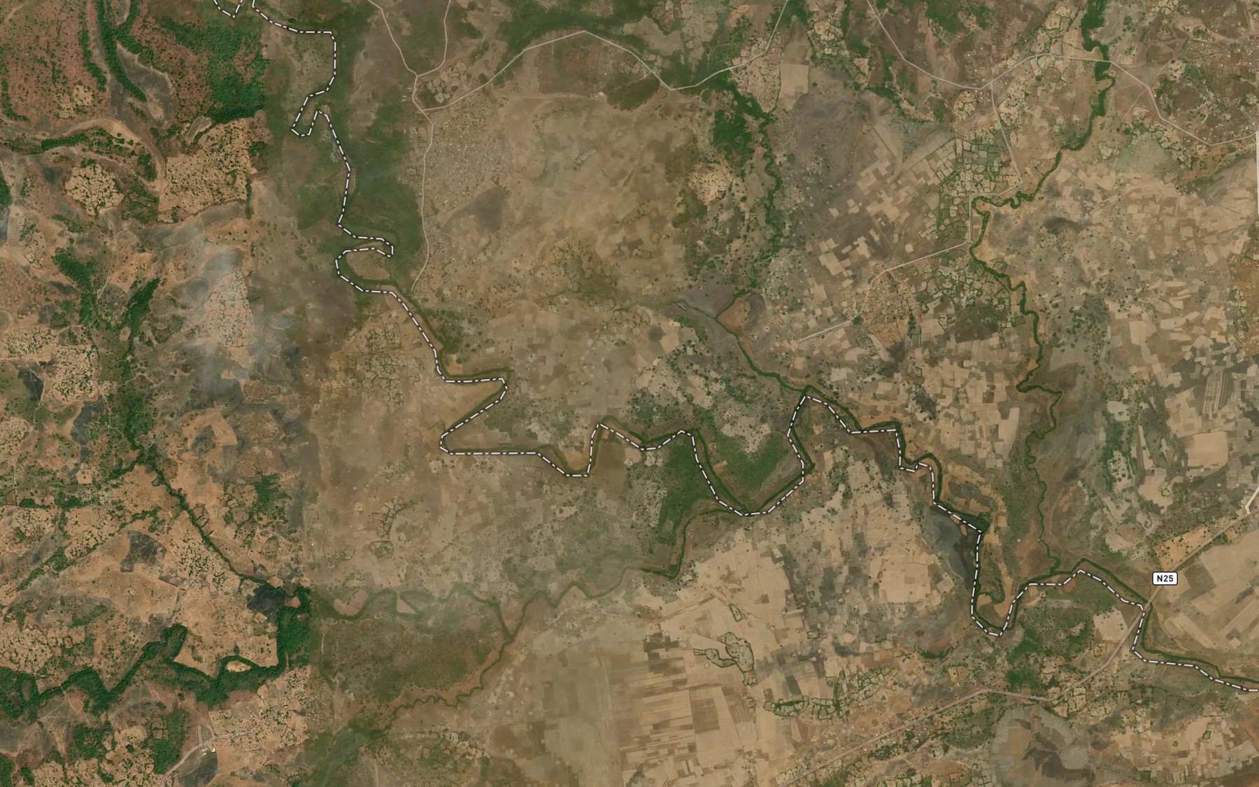 Satellite map of the Kasagui
