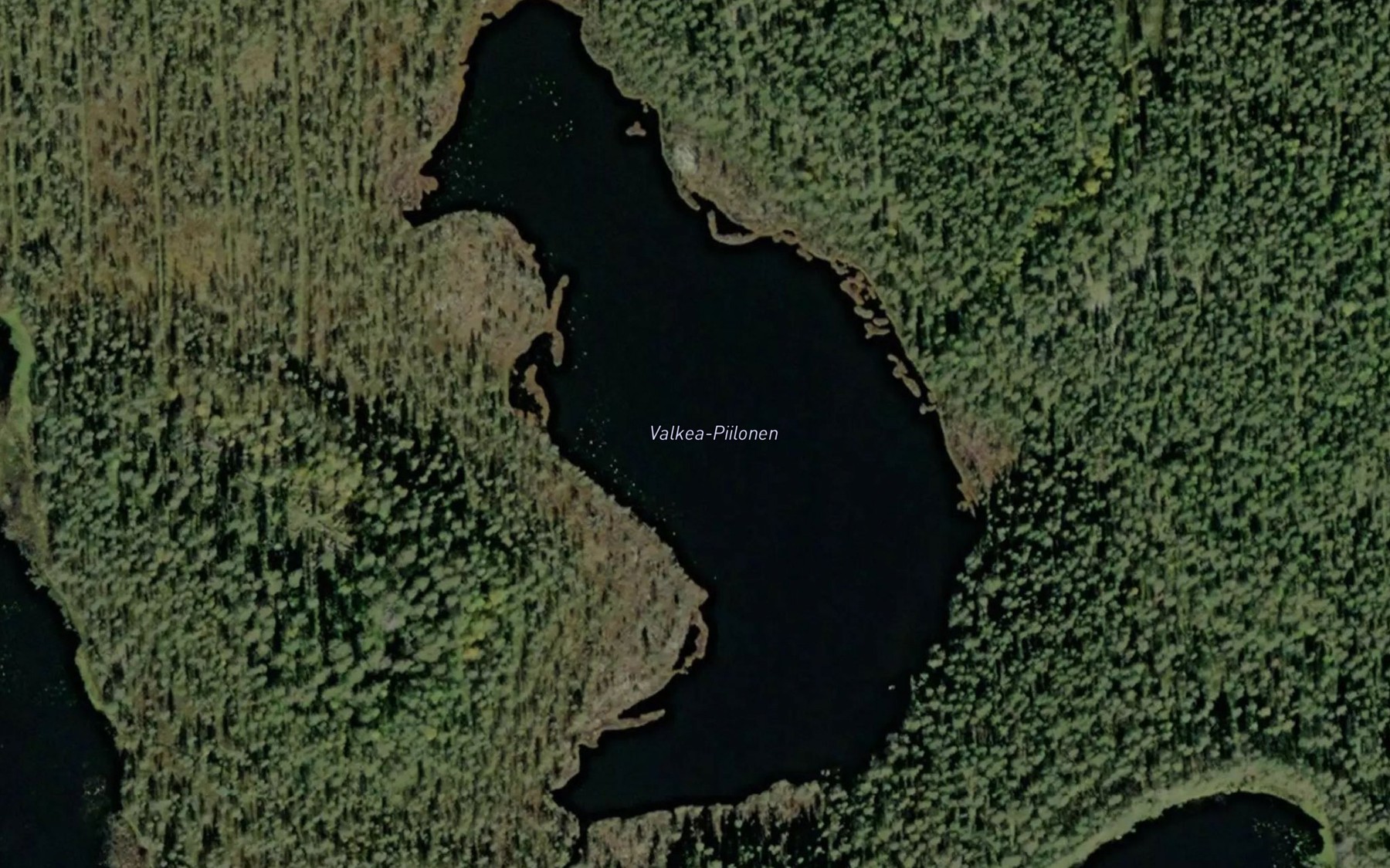 Satellite map of the Valkea-Piilonen
