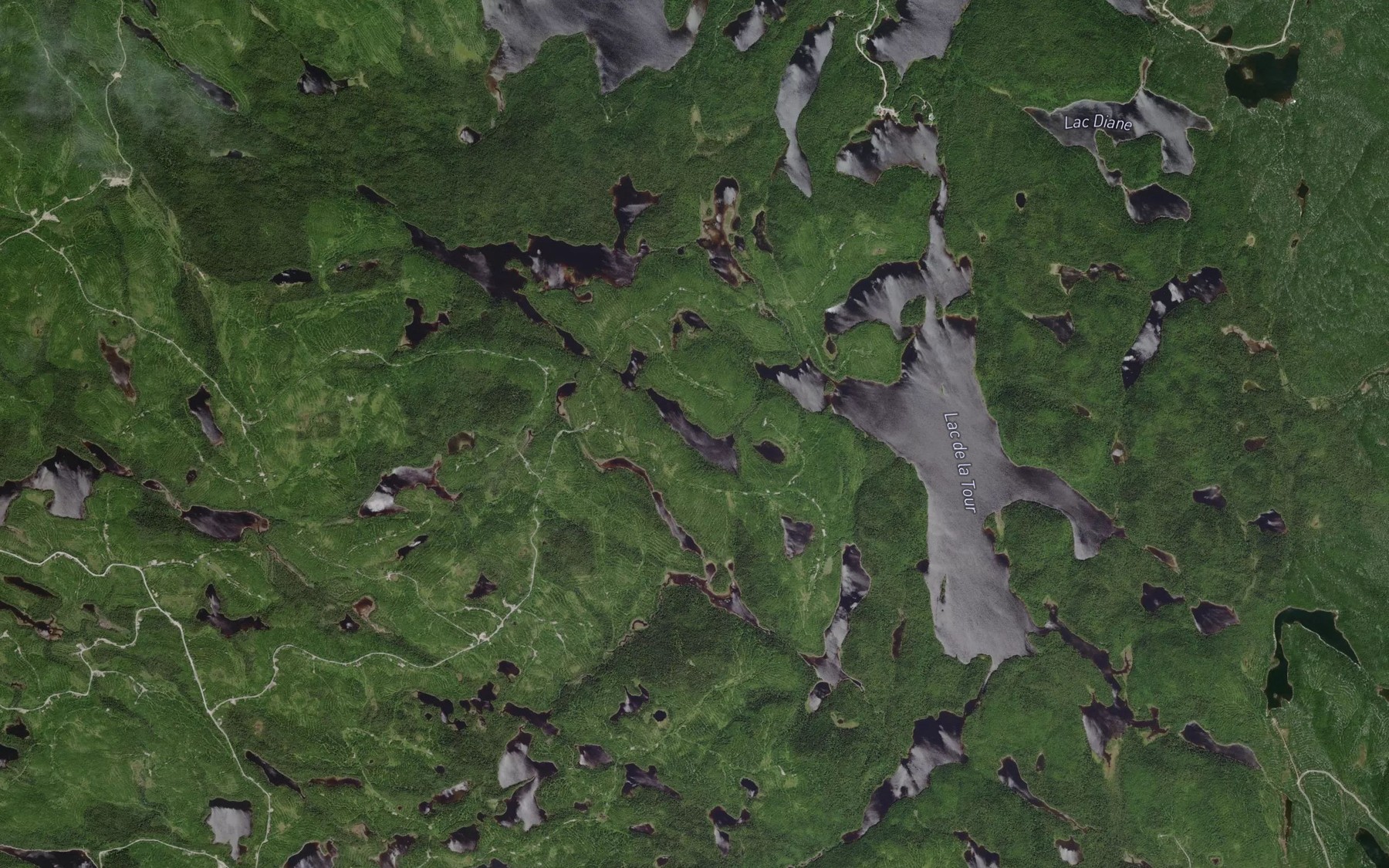 Satellite map of the Lac Turney