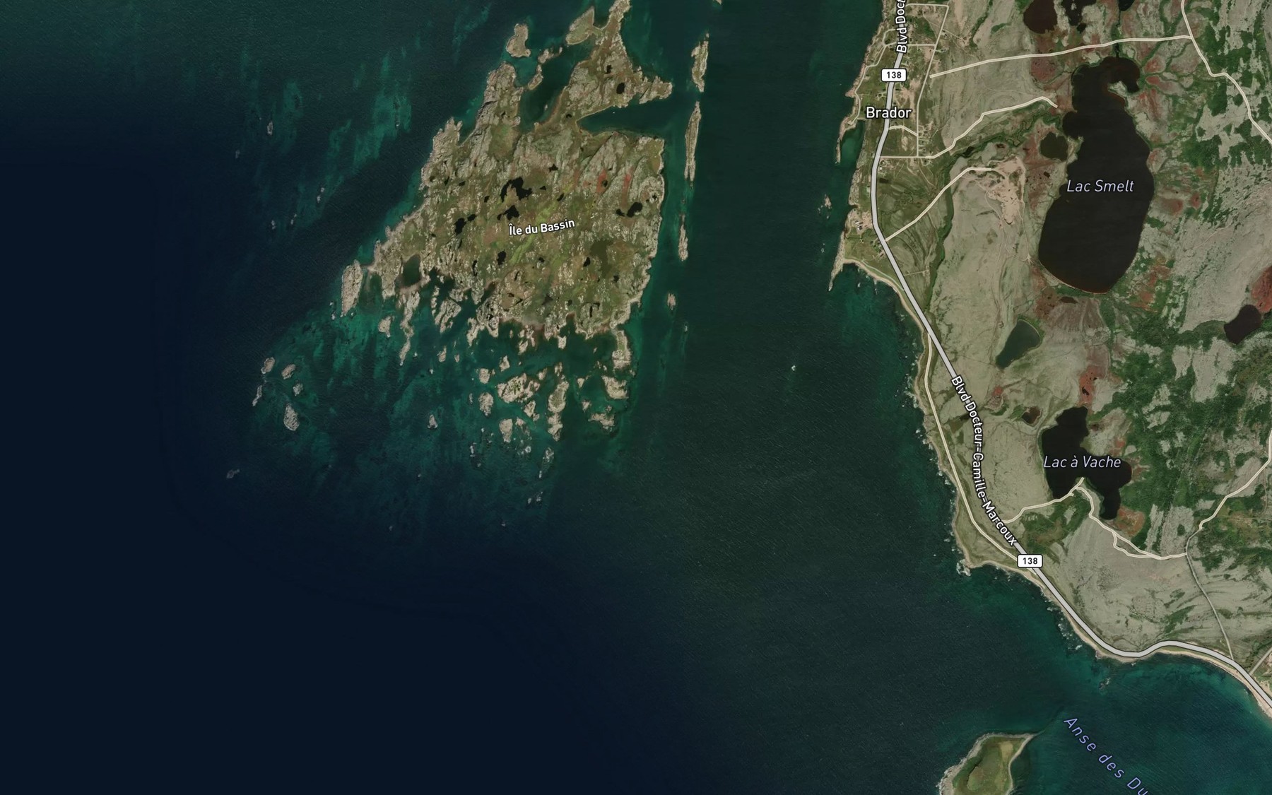 Satellite map of the Havre Yankee