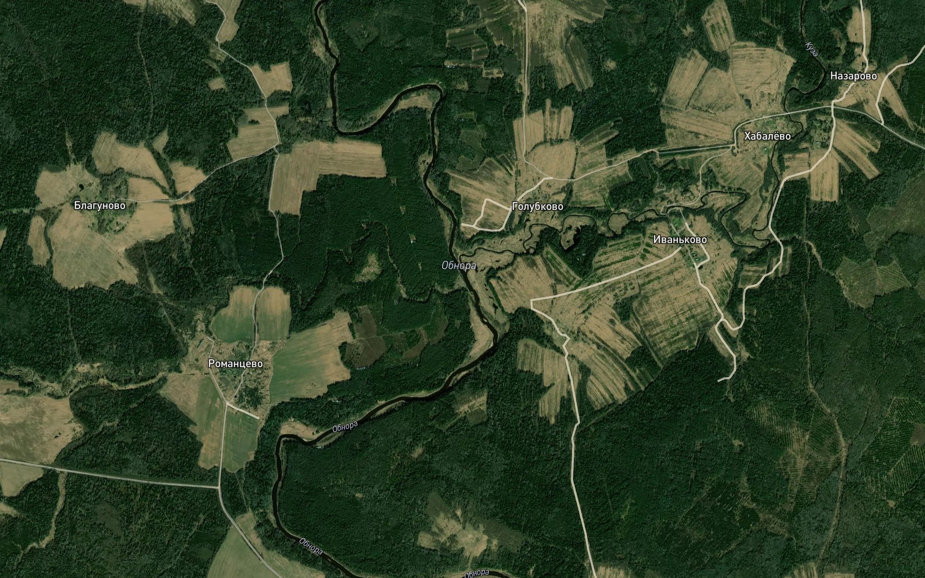 Satellite map of the Peskoldysh