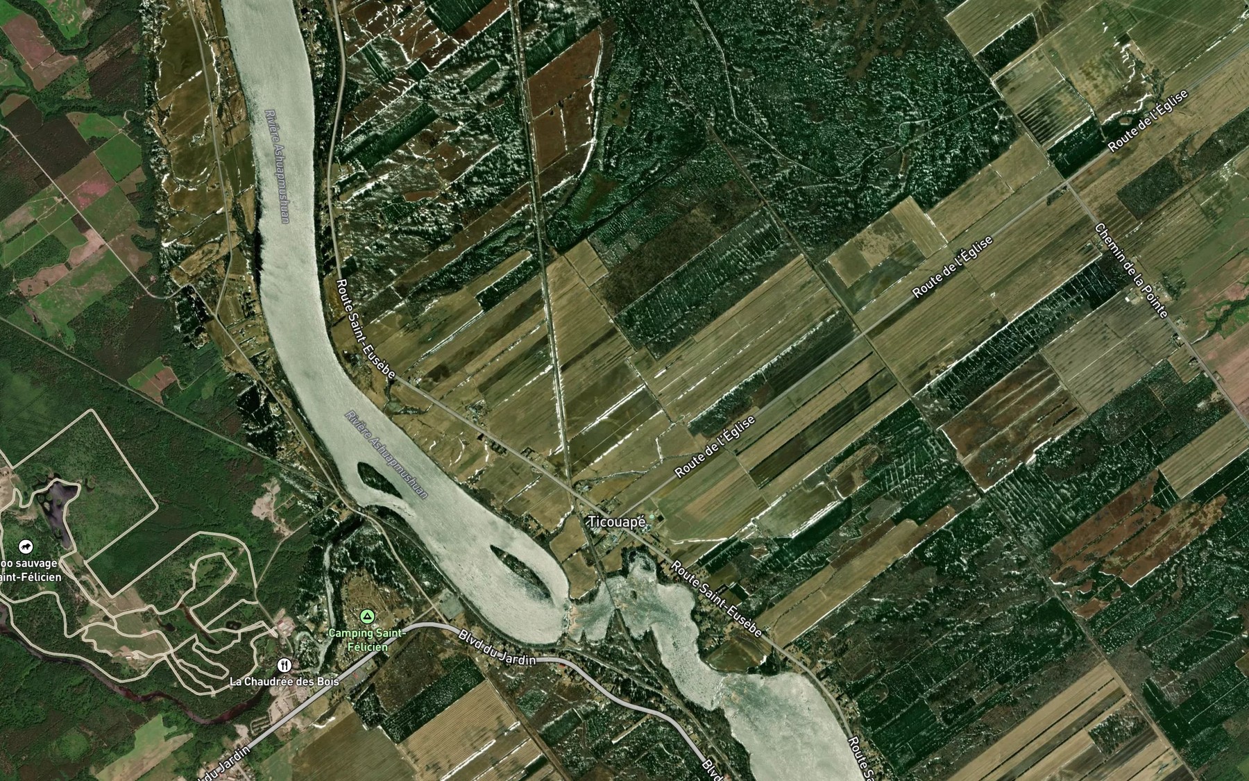 Satellite map of the Embranchement Bradet