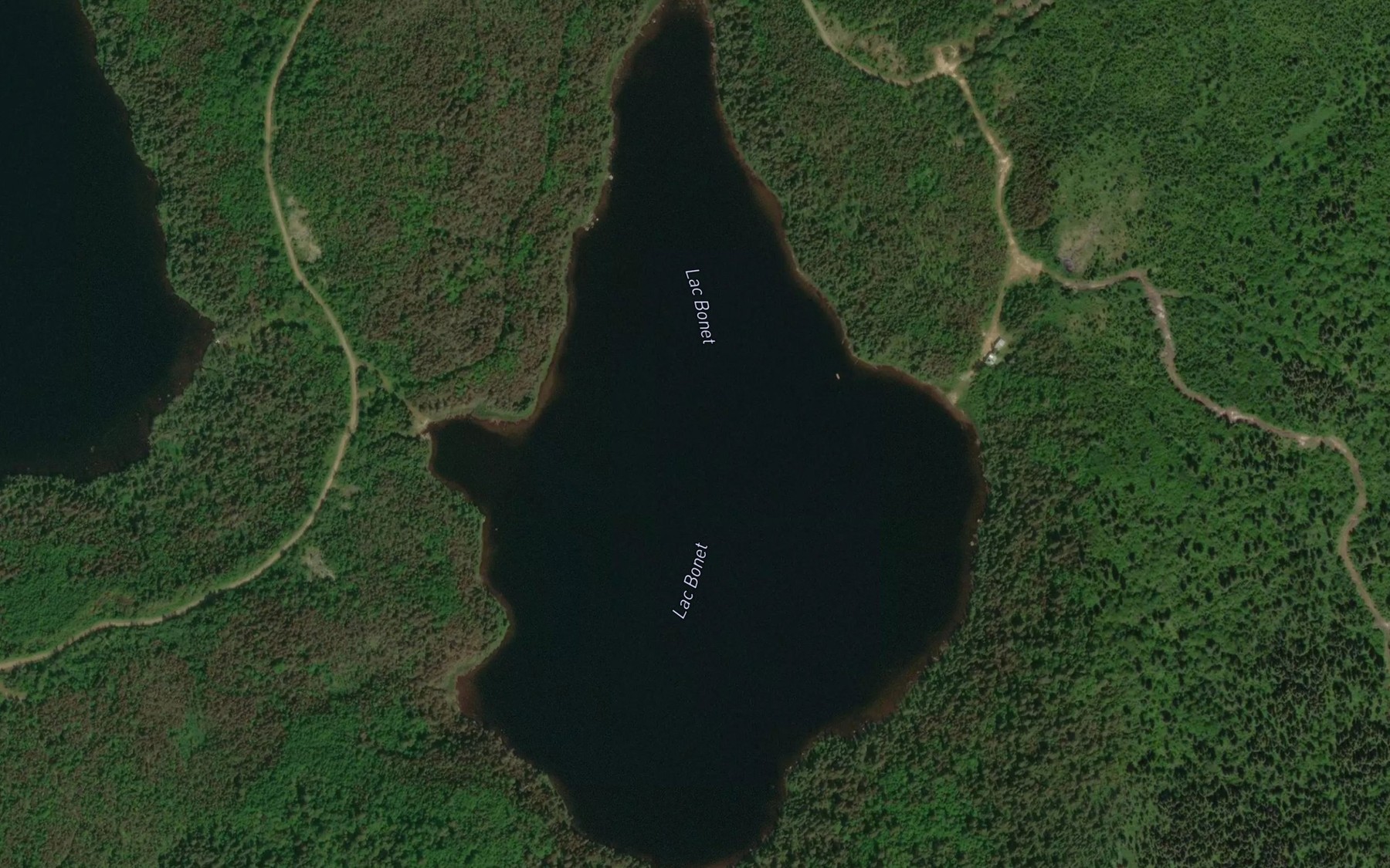 Satellite map of the Lac Bonet