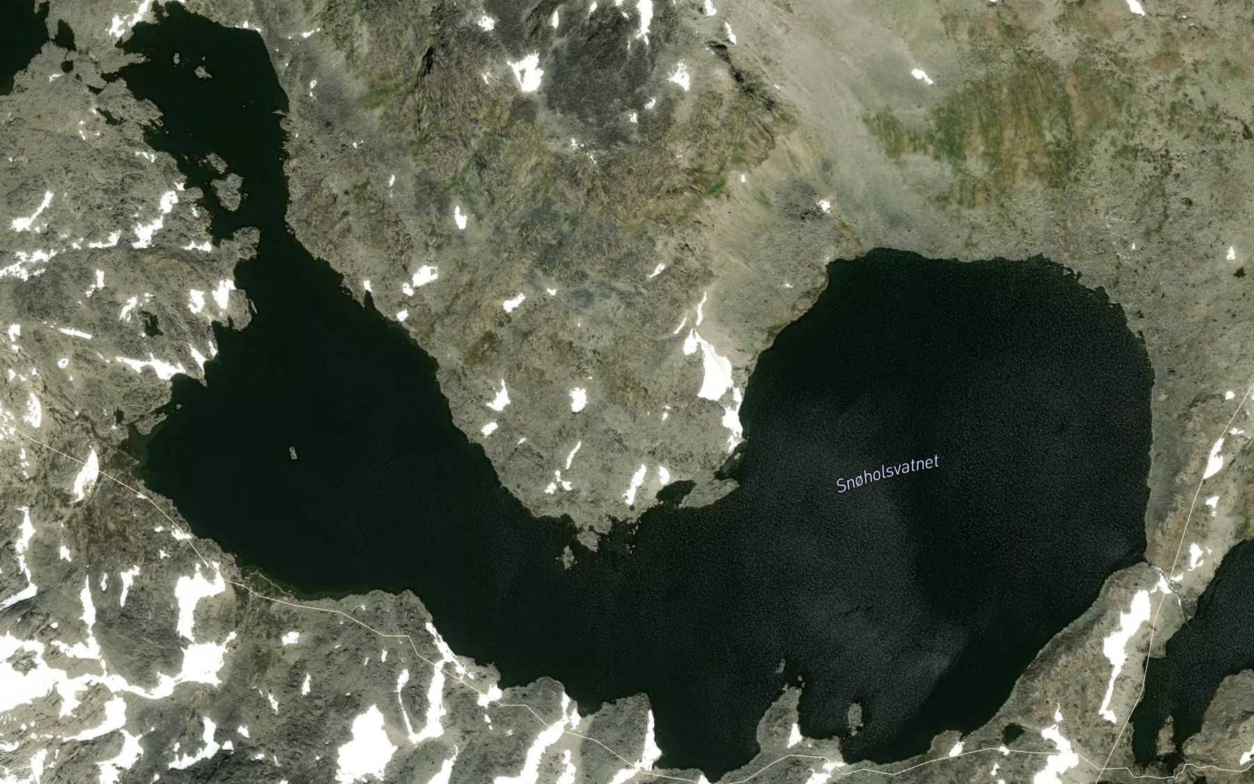 Satellite map of the Snoholsvatnet