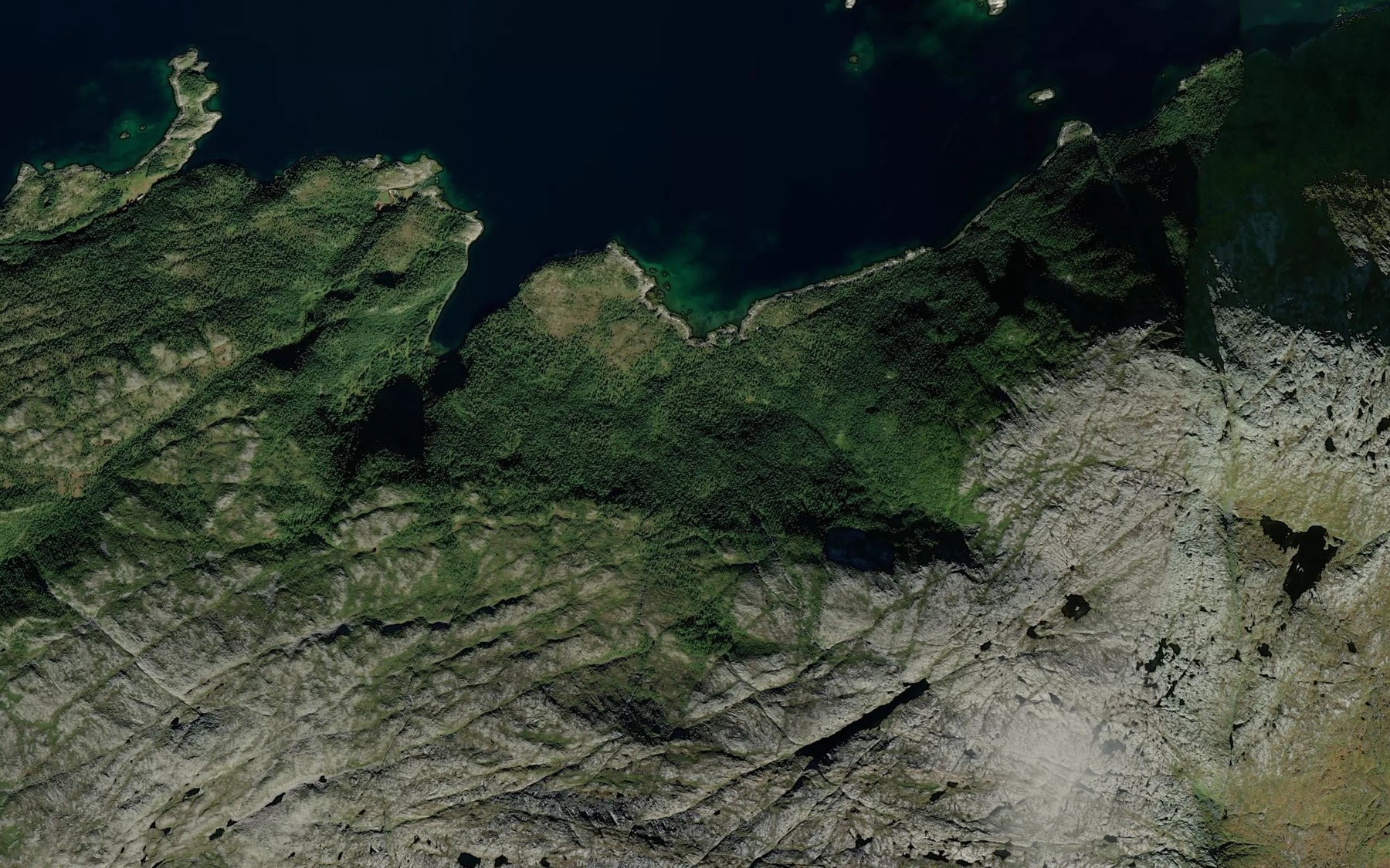Satellite map of the Gronlibekken