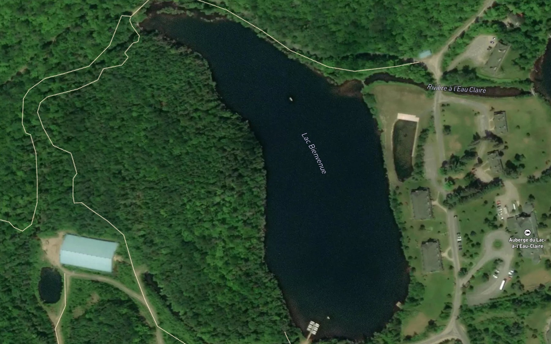 Satellite map of the Lac Bienvenue