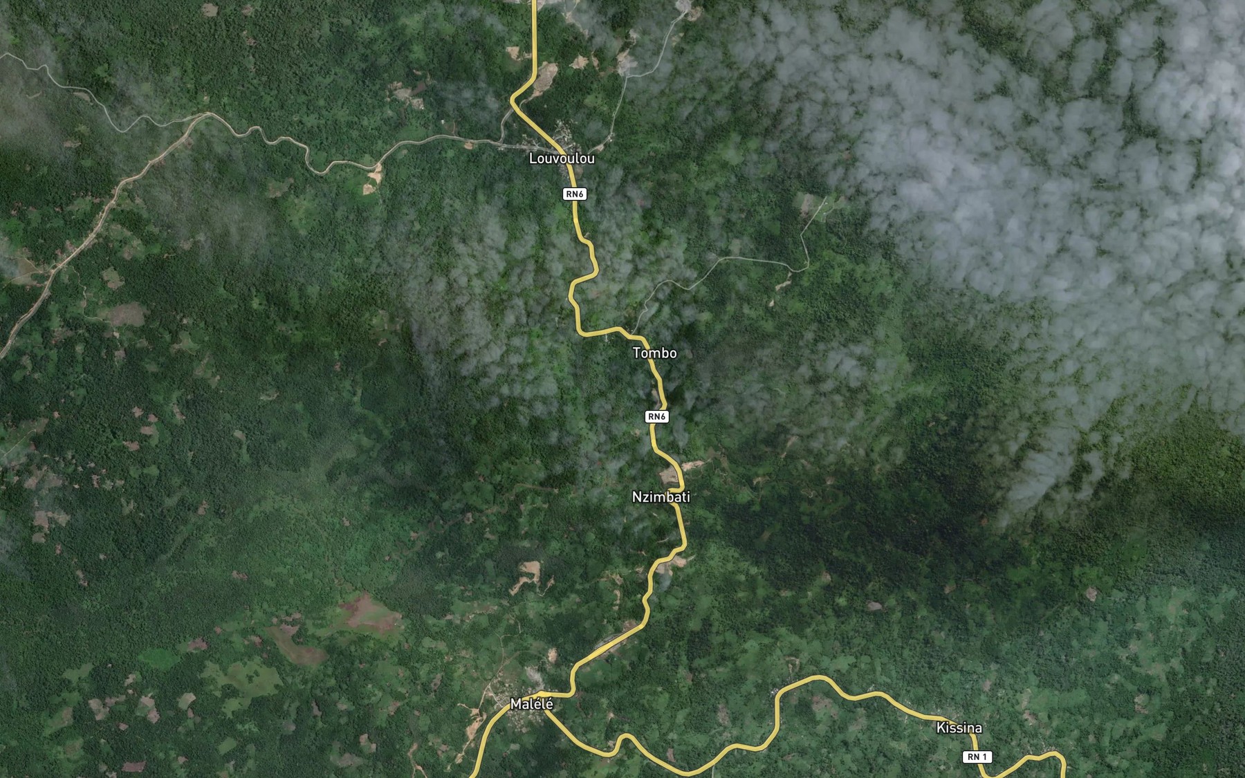 Satellite map of the Lounouyou