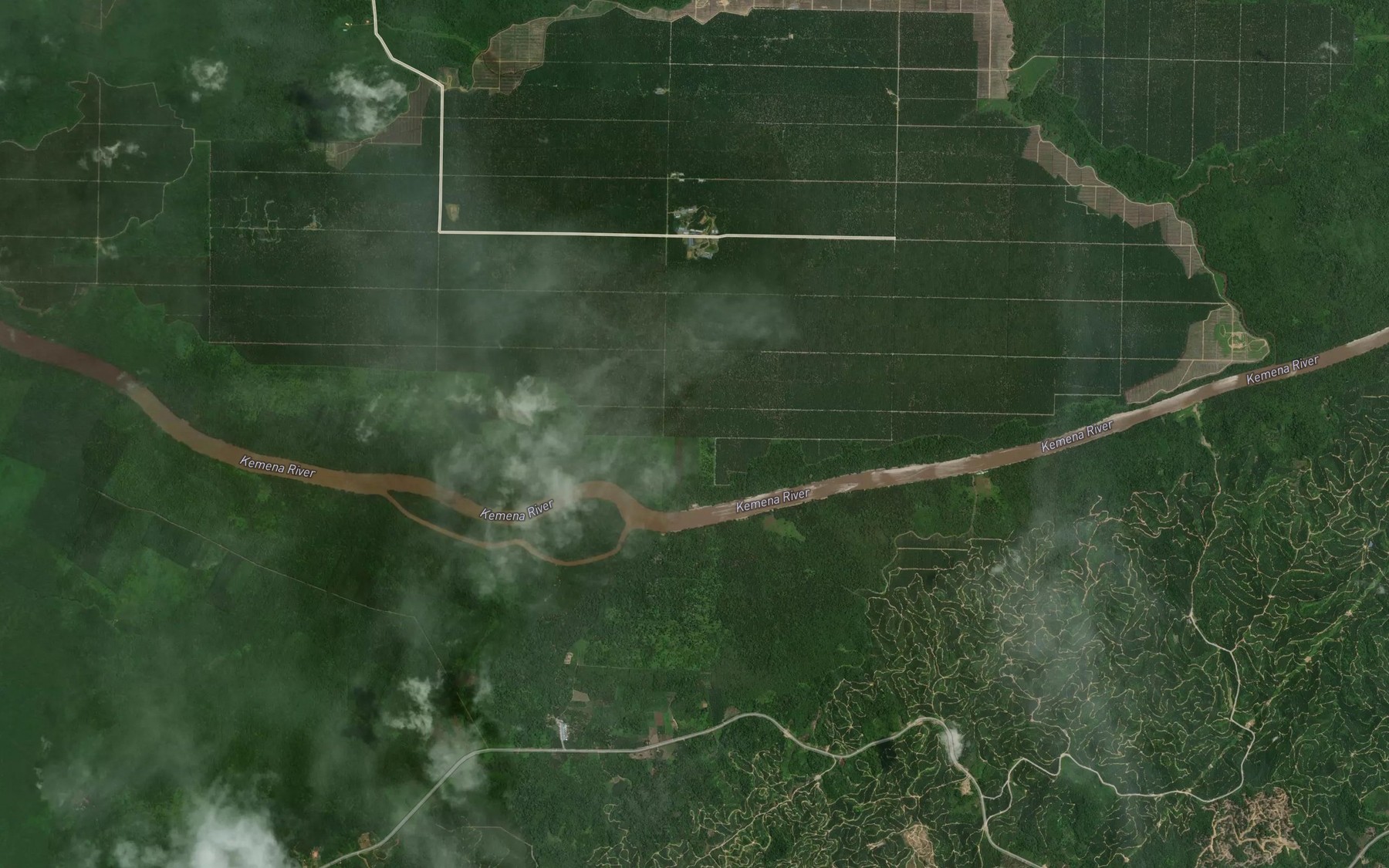 Satellite map of the Sungai Nak