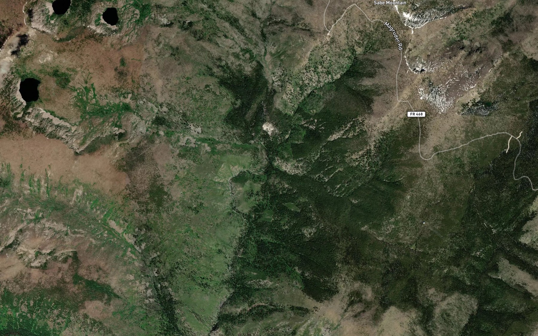 Satellite map of the Twist Creek