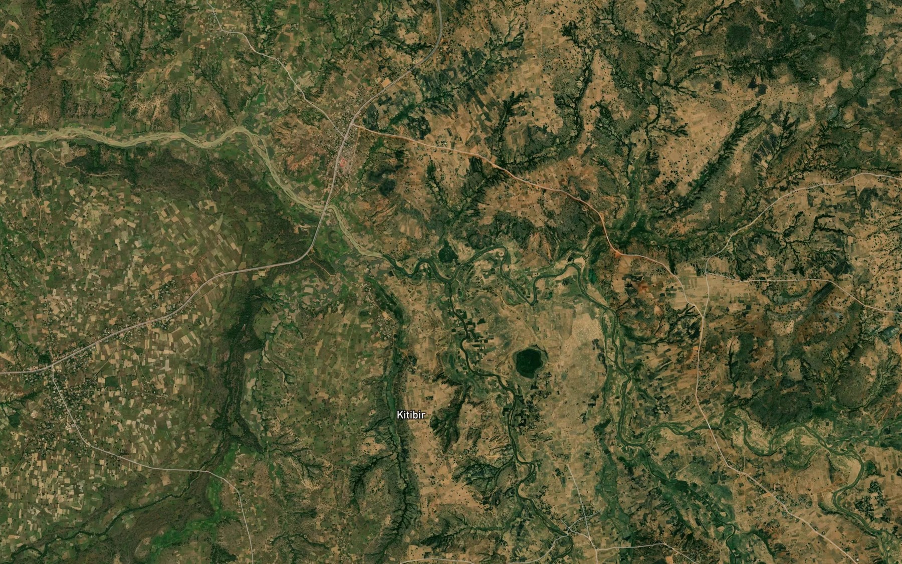 Satellite map of the N'gell