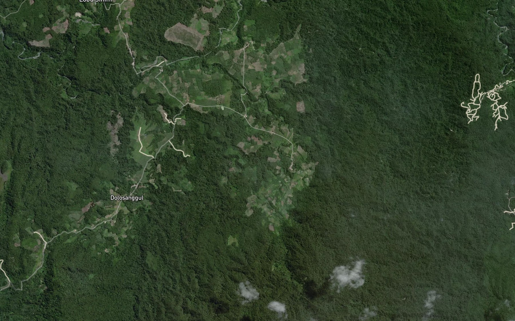 Satellite map of the Aek Hopong