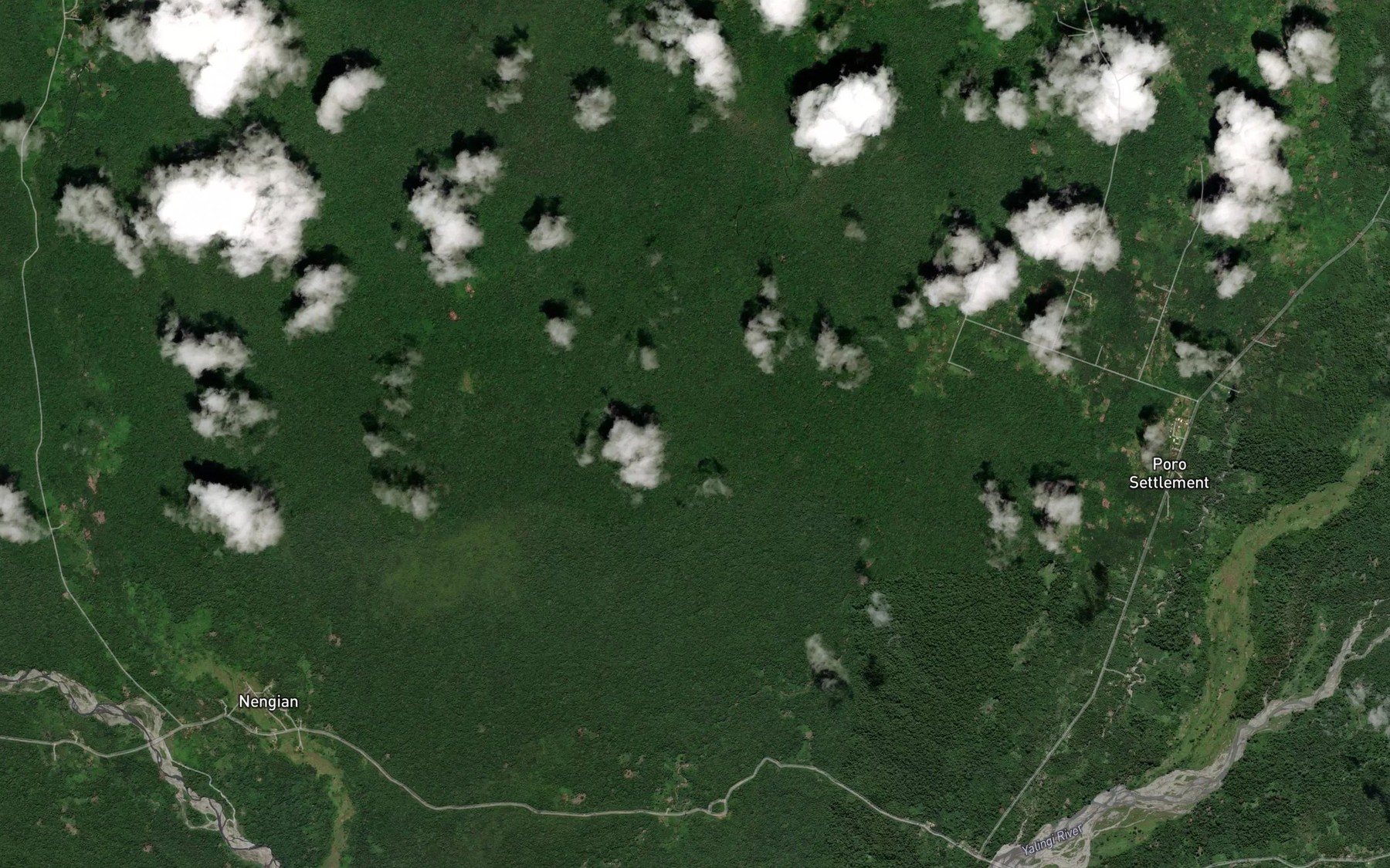 Satellite map of the Tomlongo Creek