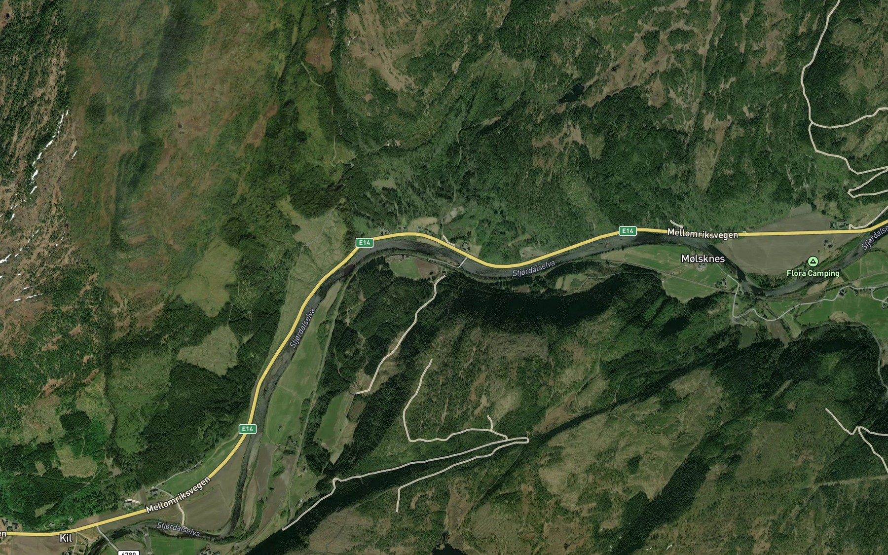 Satellite map of the Hyllbekken