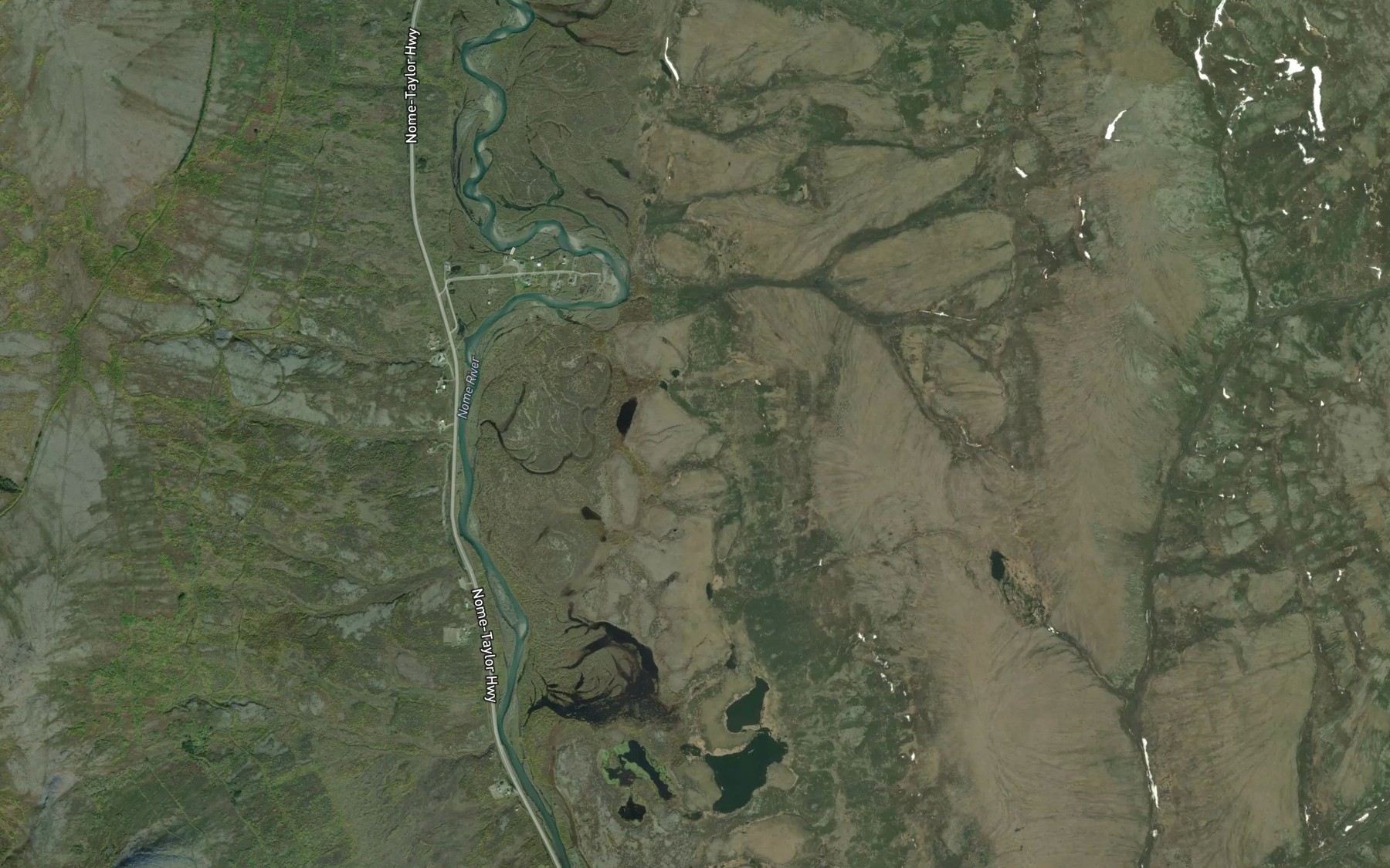Satellite map of the Rifle Creek