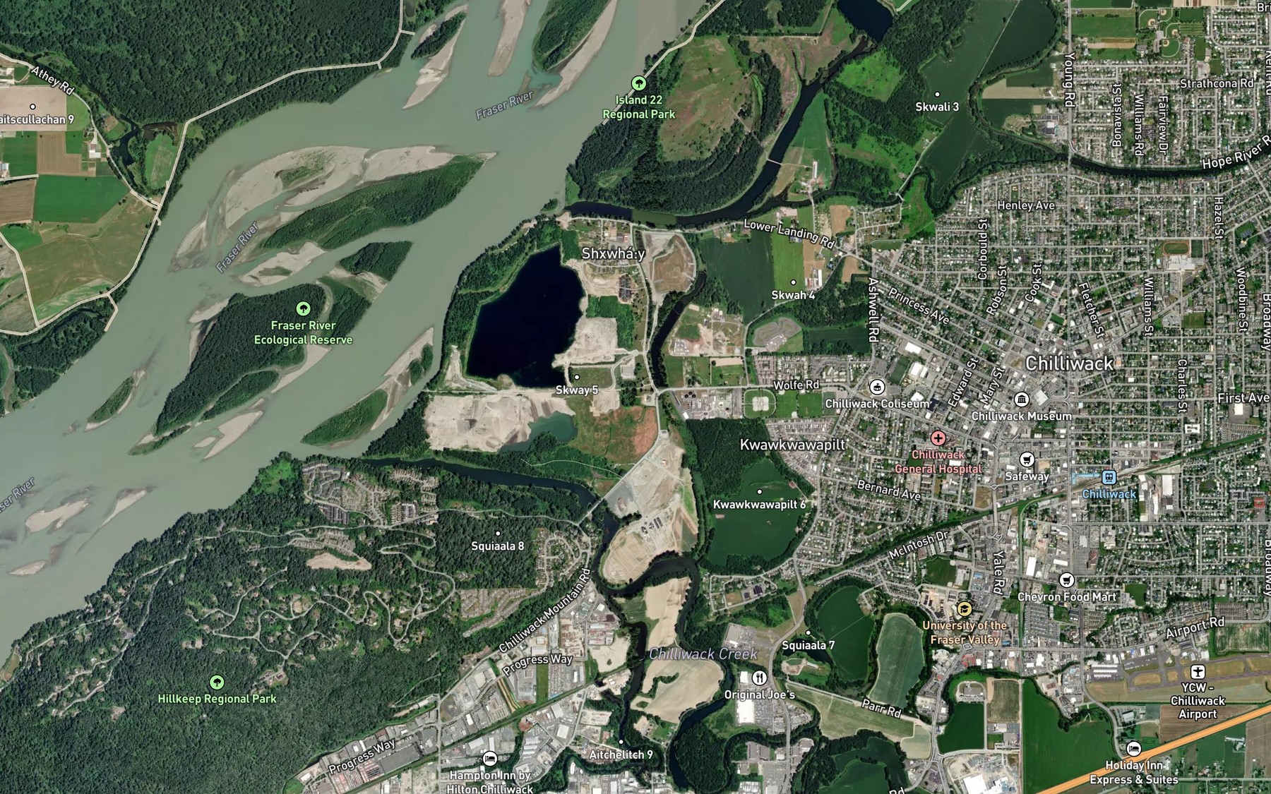 Satellite map of the Coco-oppelo Slough