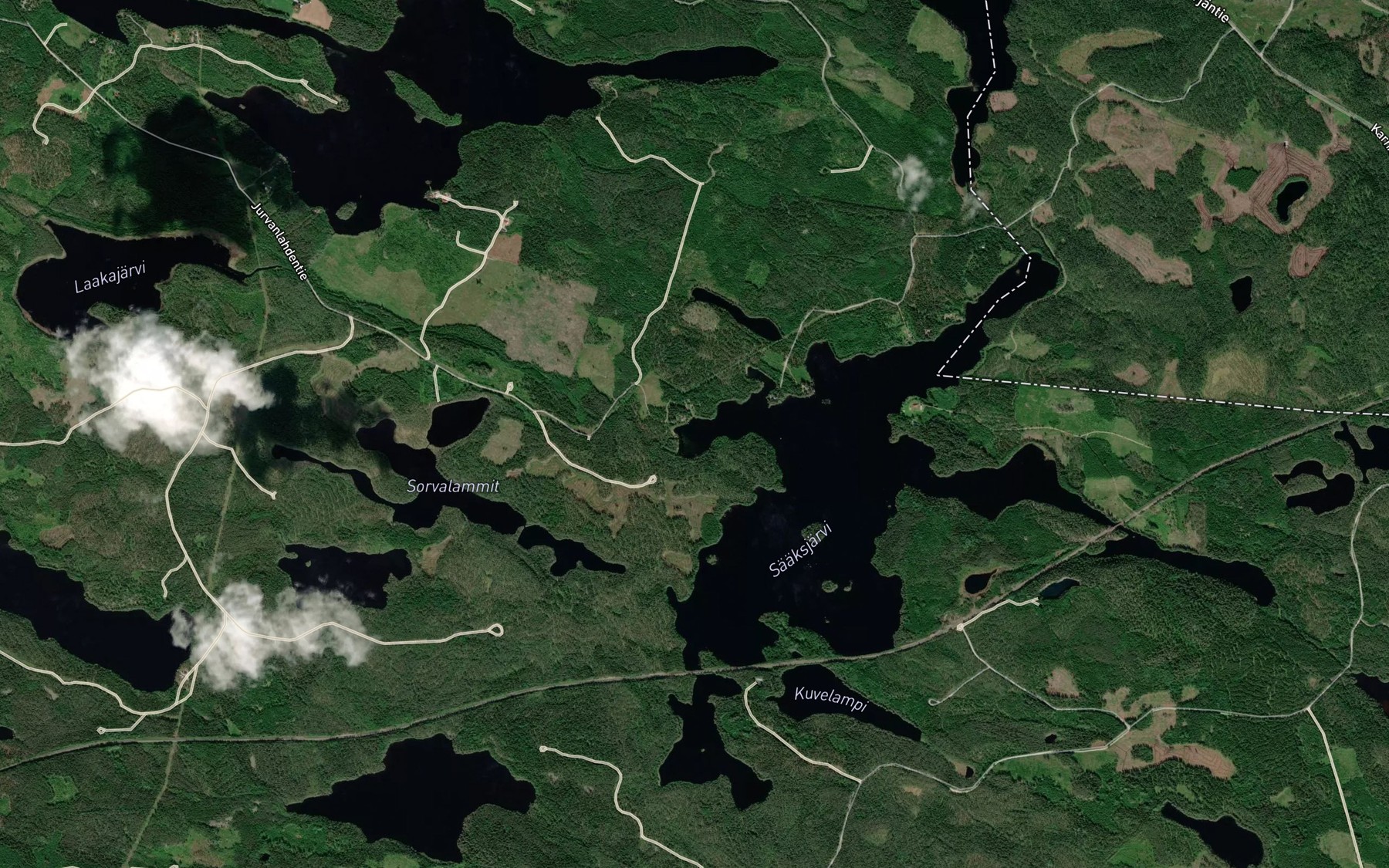 Satellite map of the Tulilahti