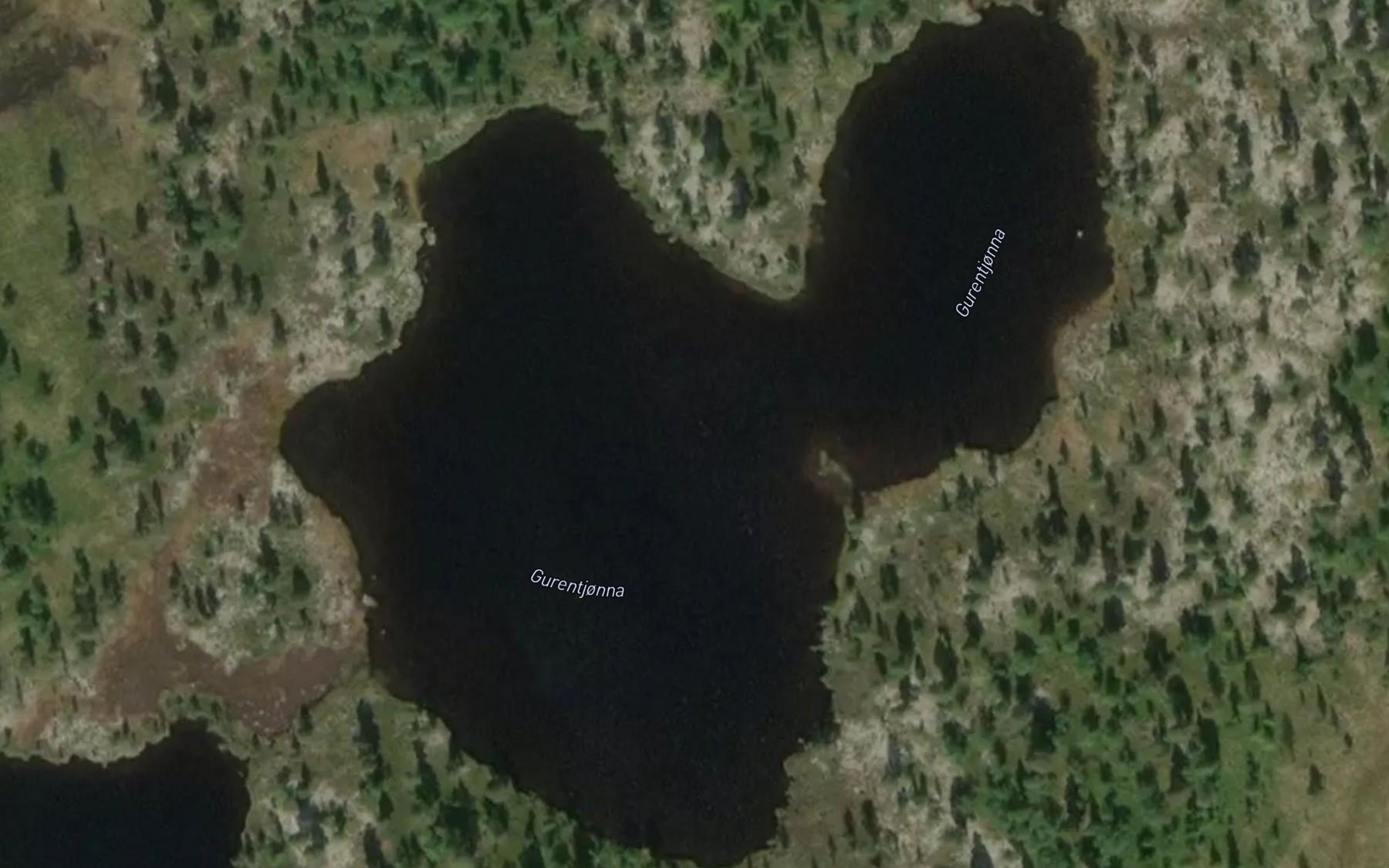 Satellite map of the Gurentjorna