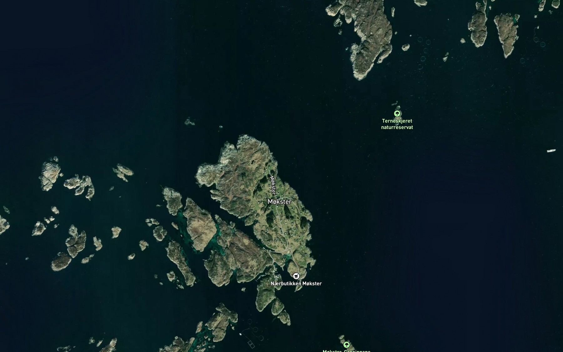Satellite map of the Gloppo