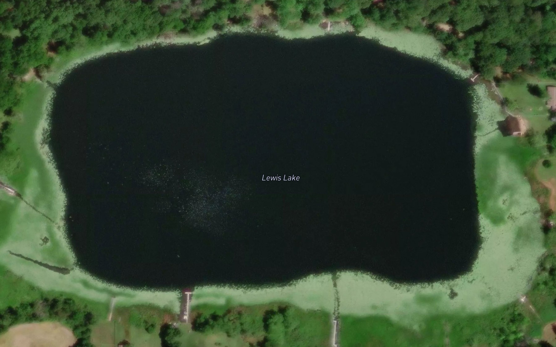 Satellite map of the Lewis Lake