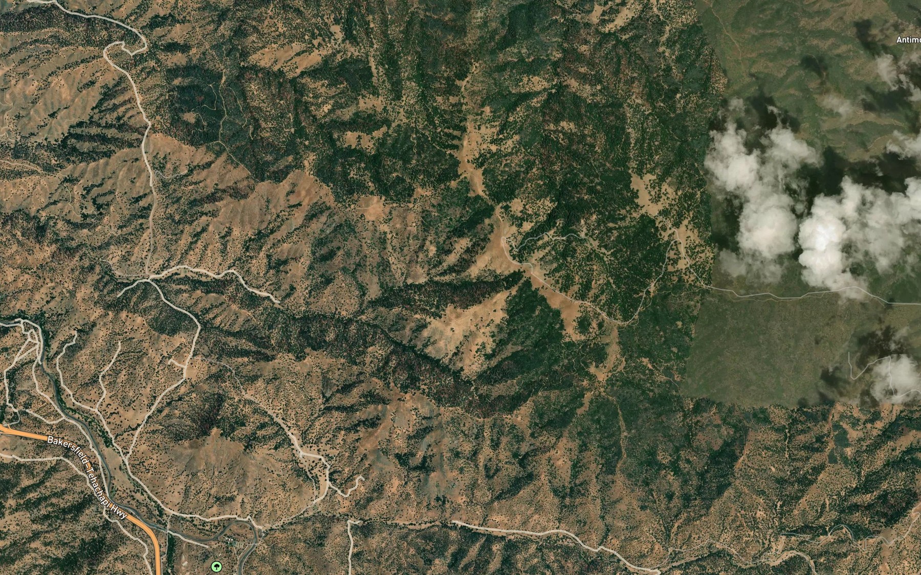 Satellite map of the Gale Spring