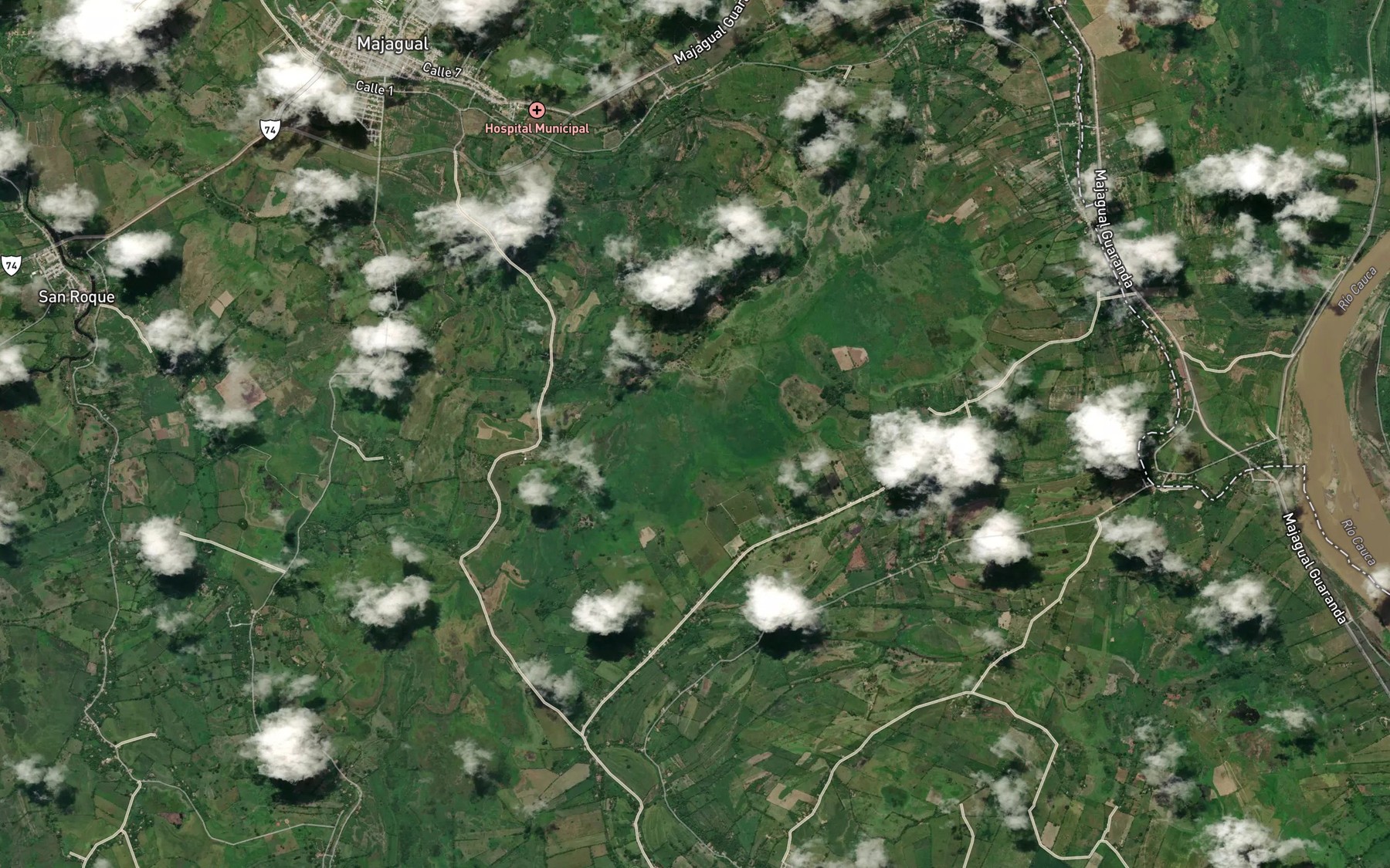 Satellite map of the Cienaga Mojanita