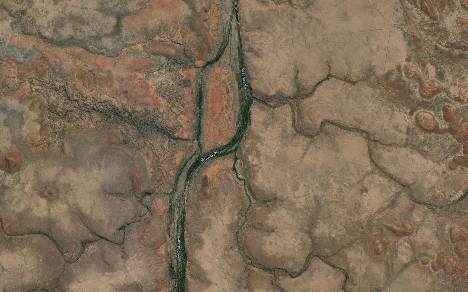 Satellite map of the Rennie Creek