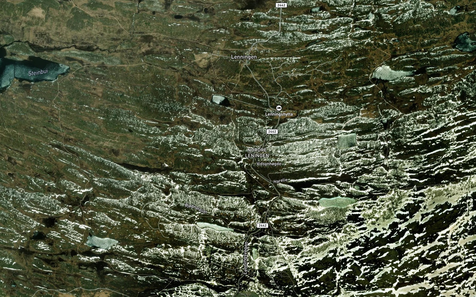 Satellite map of the Hyttebekken