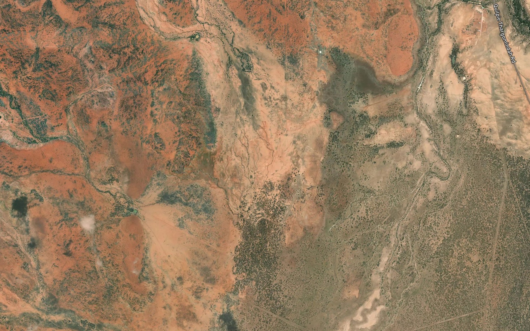 Satellite map of the Gidya Creek
