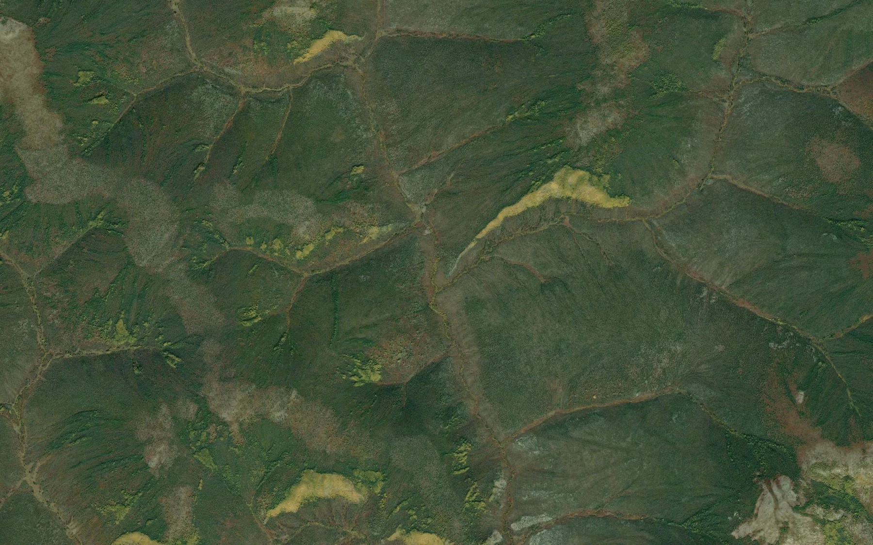 Satellite map of the Peary Creek