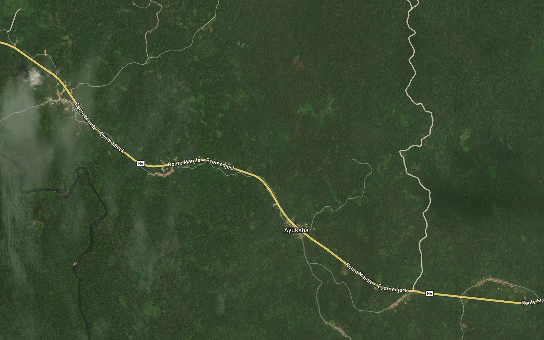 Satellite map of the Bakor