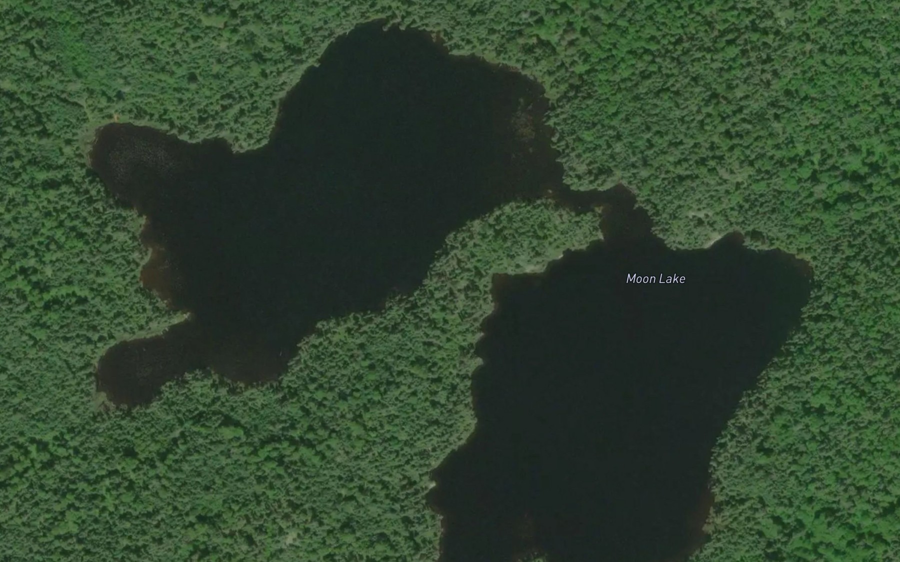Satellite map of the Moon Lake