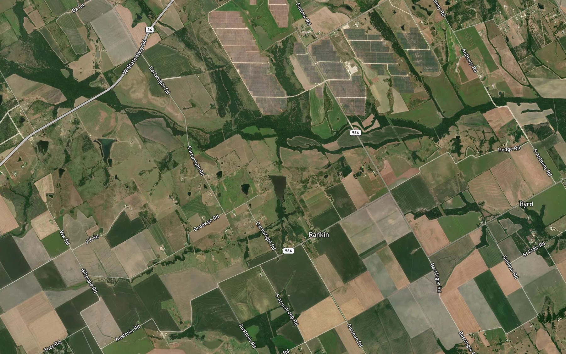 Satellite map of the Soil Conservation Service Site 116 Reservoir