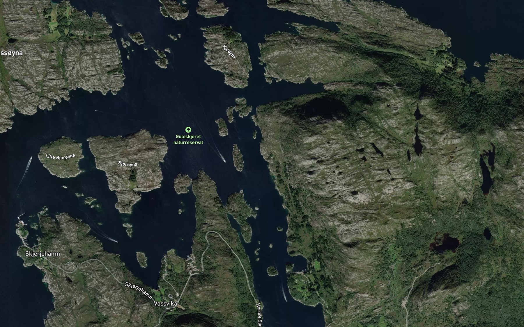 Satellite map of the Bjornsteinvika