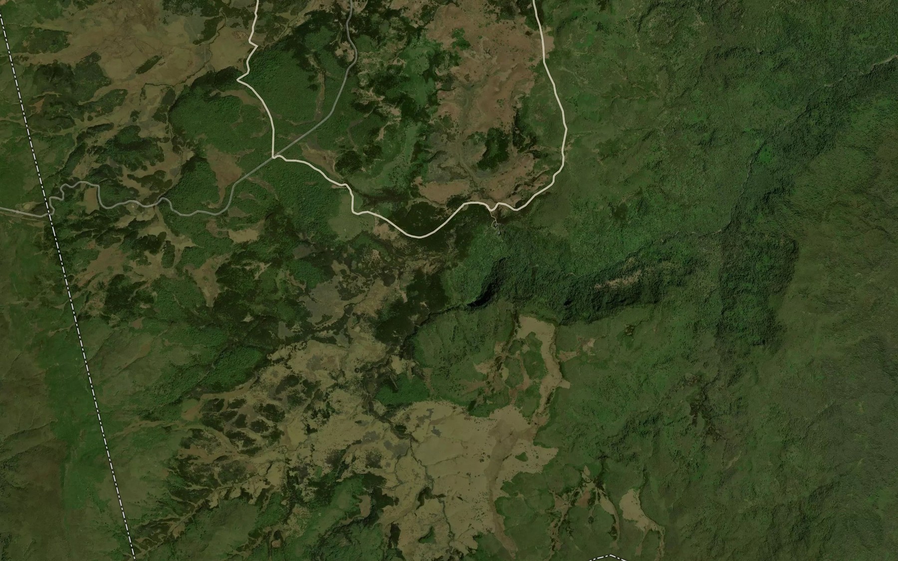 Satellite map of the Karuru