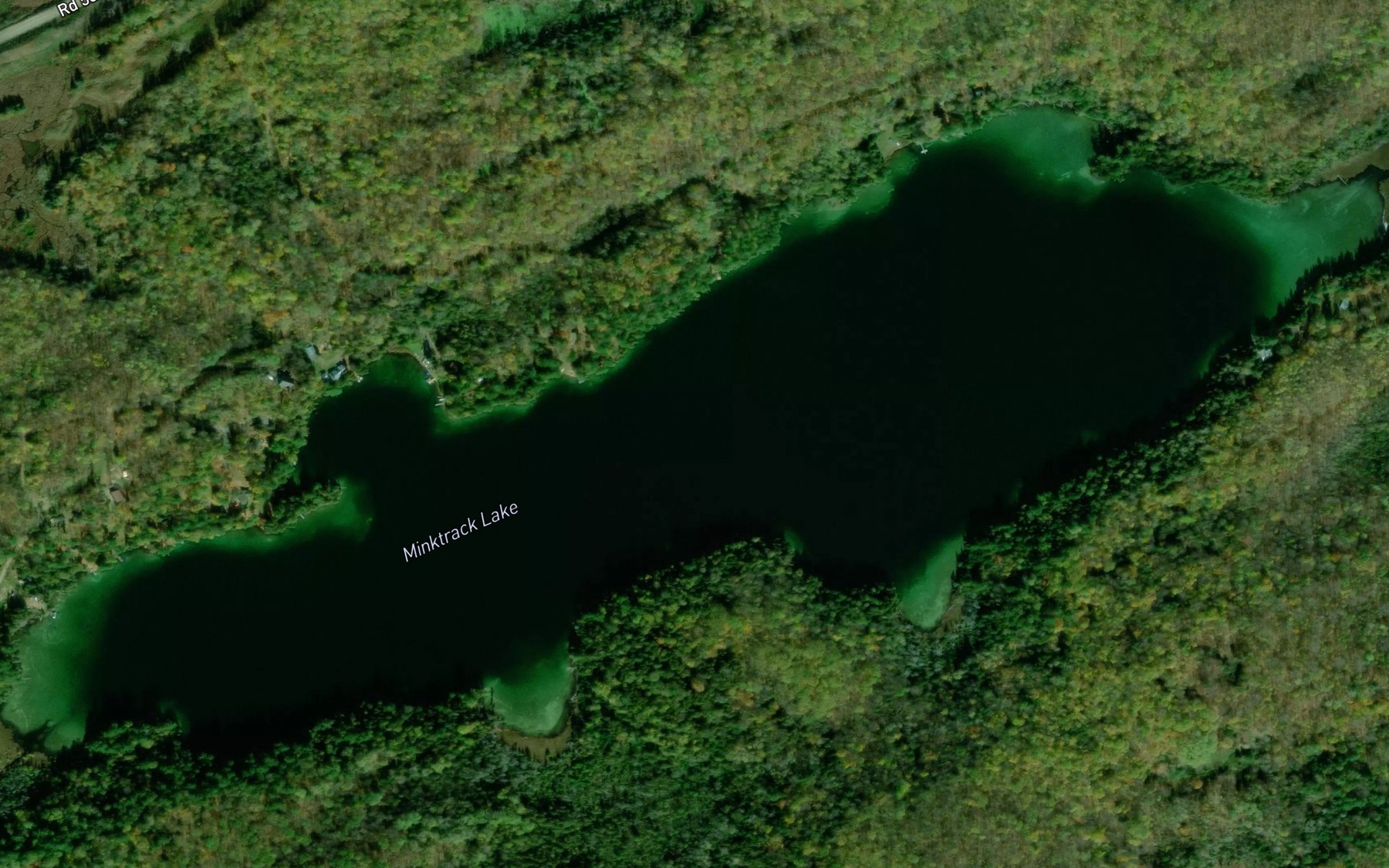 Satellite map of the Minktrack Lake