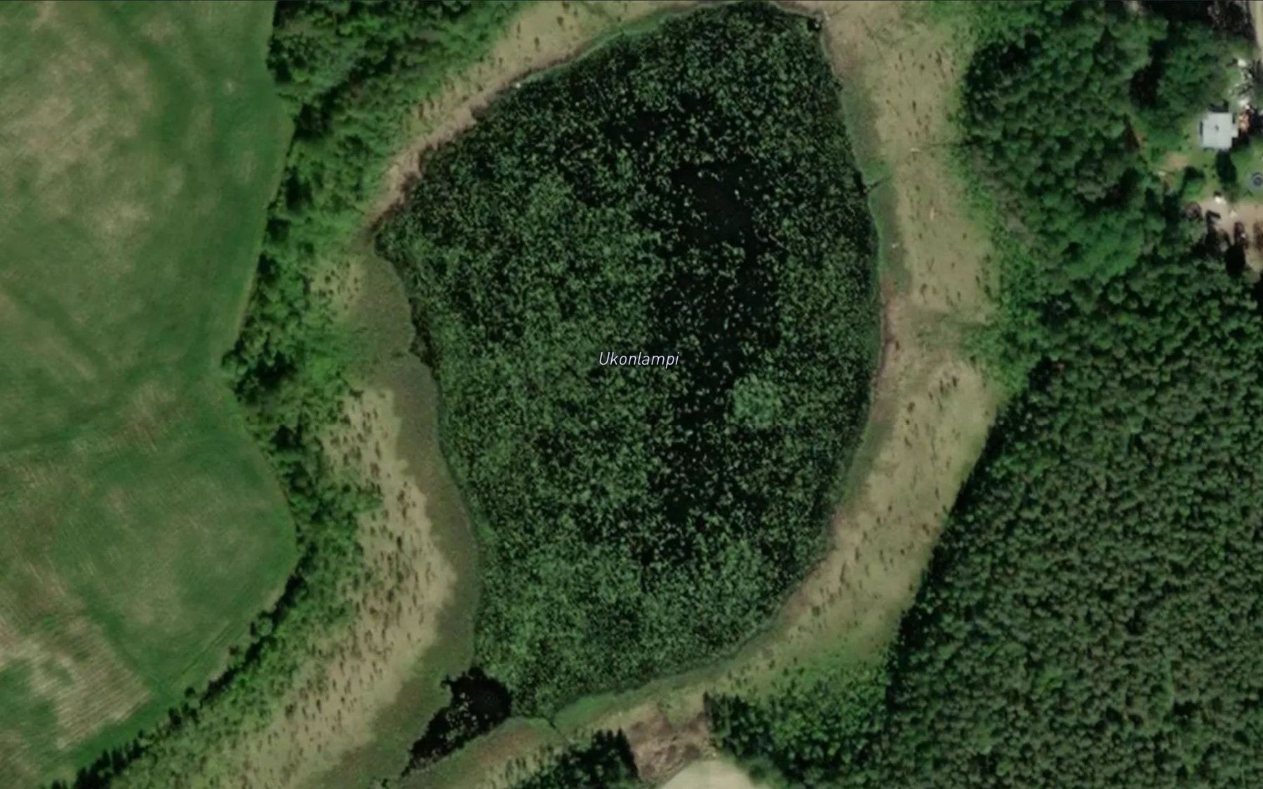 Satellite map of the Ukonlampi