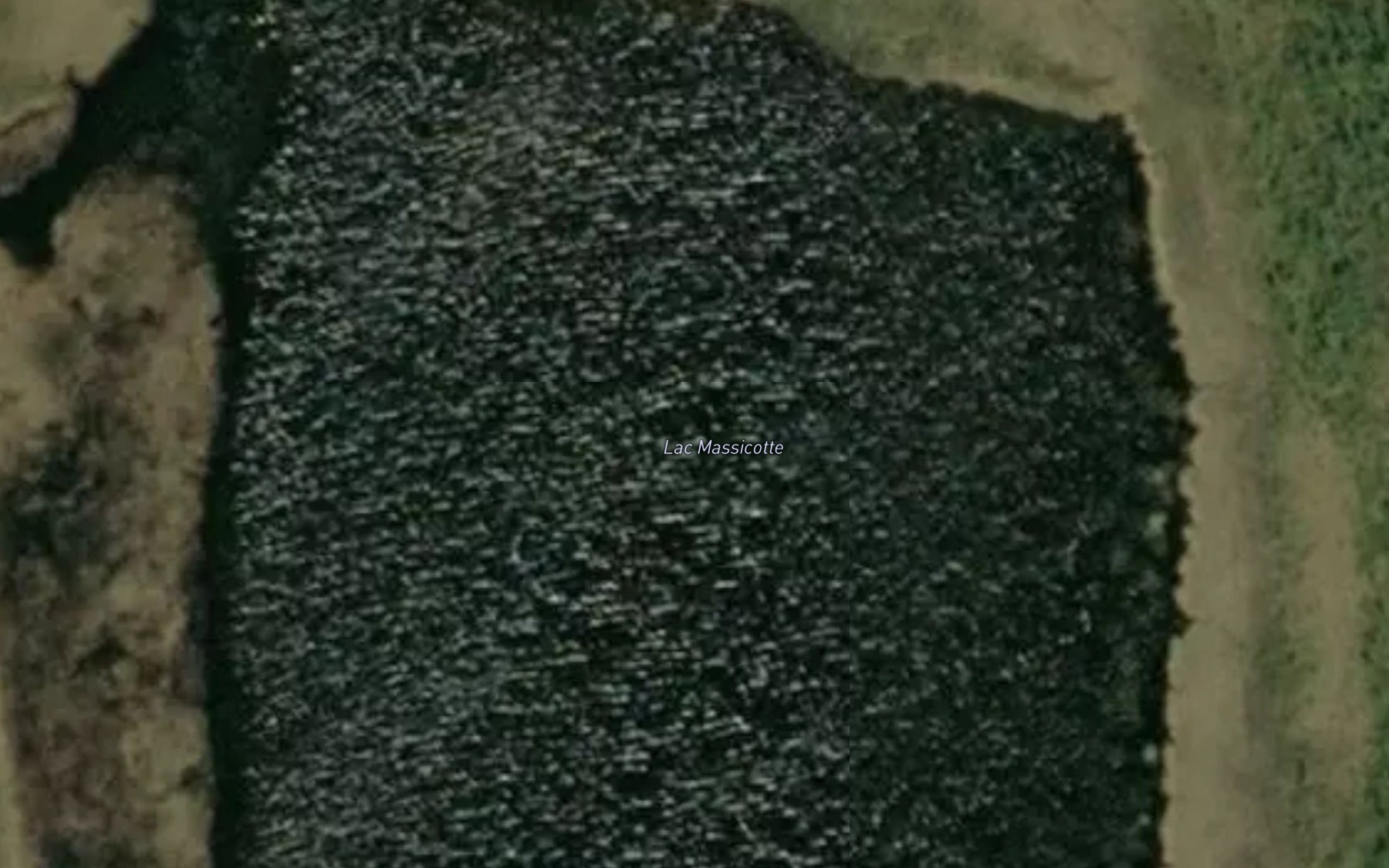 Satellite map of the Lac Massicotte