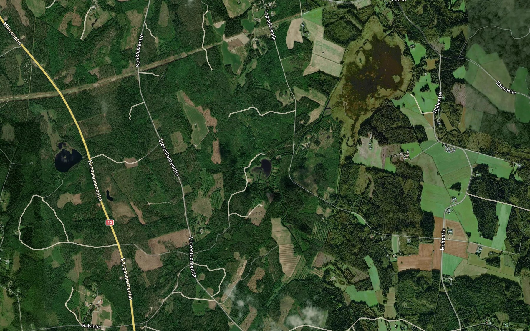 Satellite map of the Keskinen