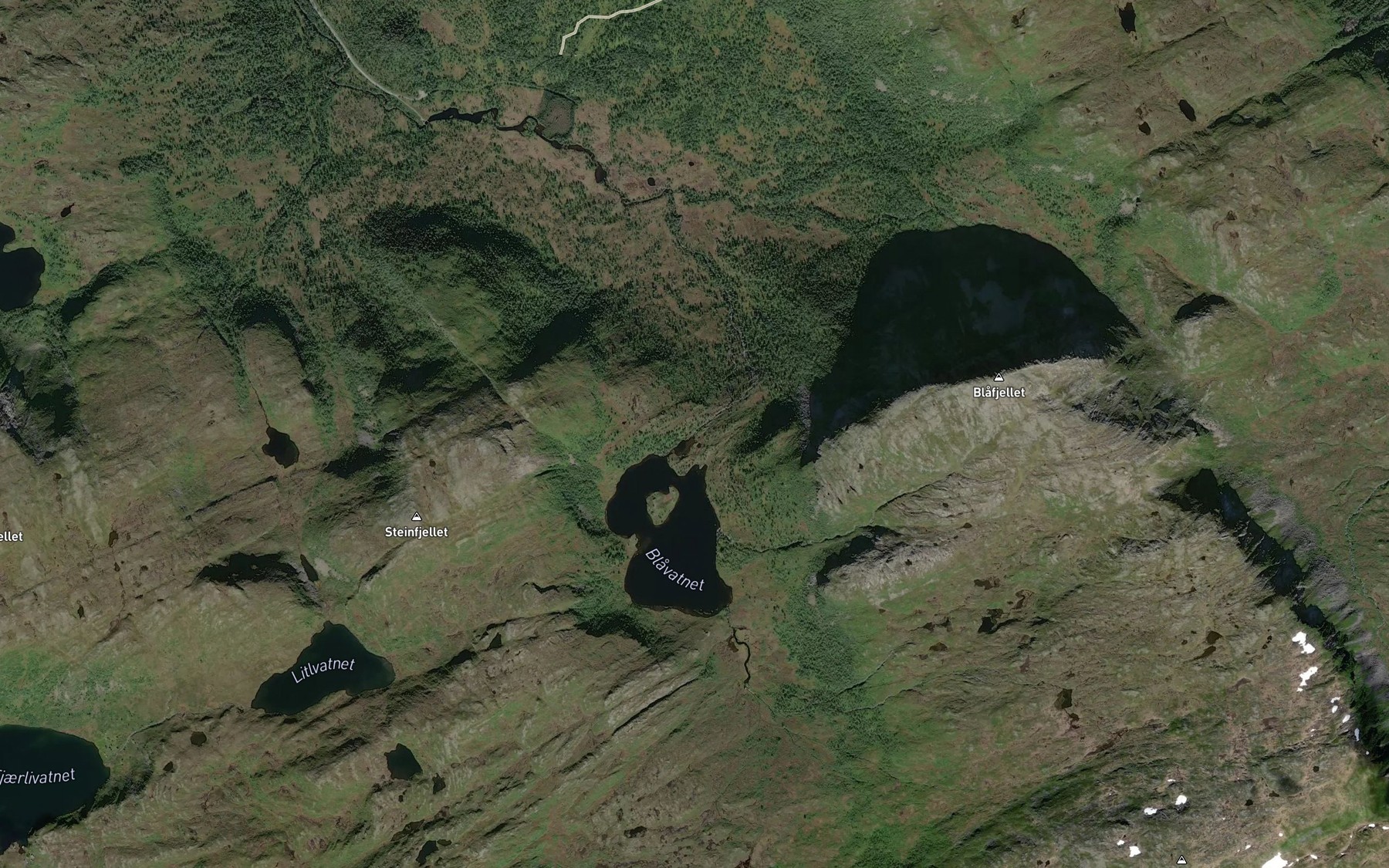 Satellite map of the Vasshalsen