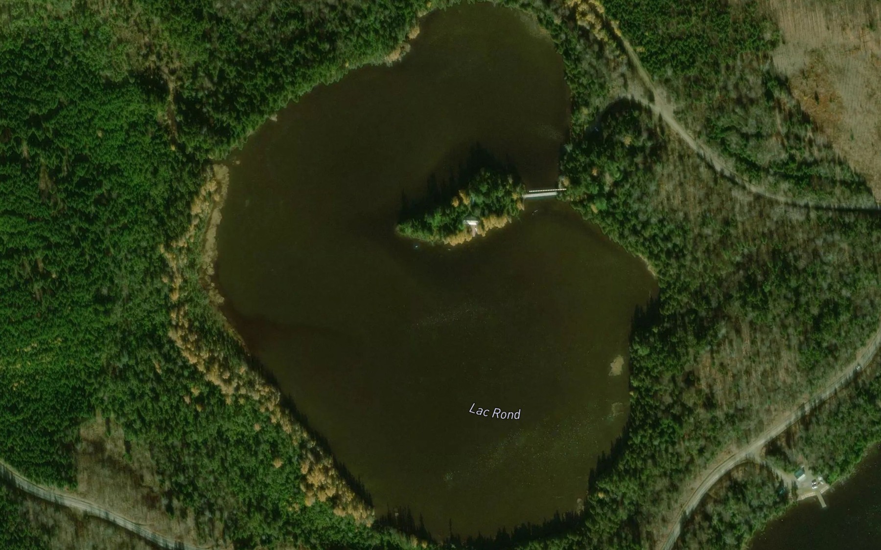Satellite map of the Lac Rond