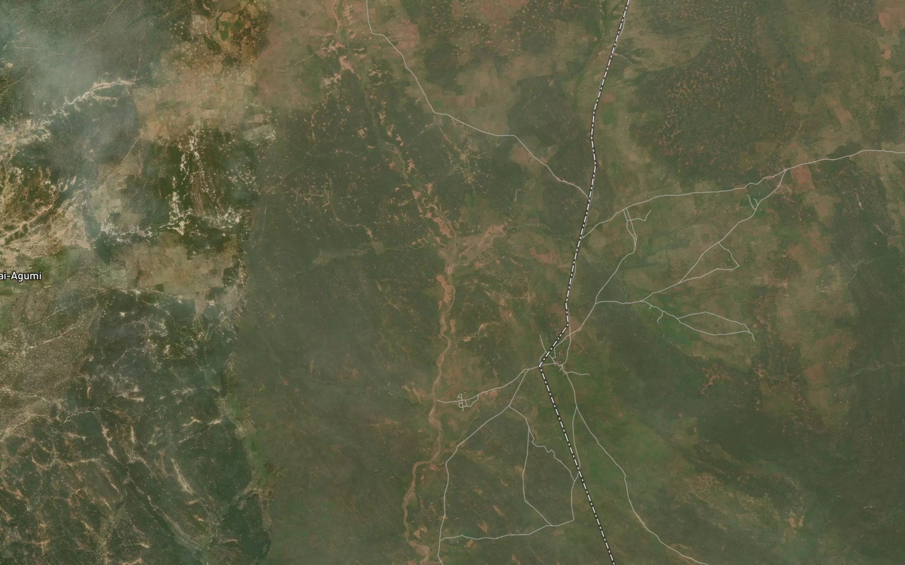 Satellite map of the River Gededo