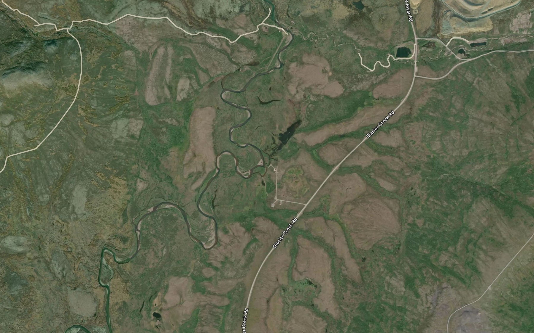 Satellite map of the Gold Creek