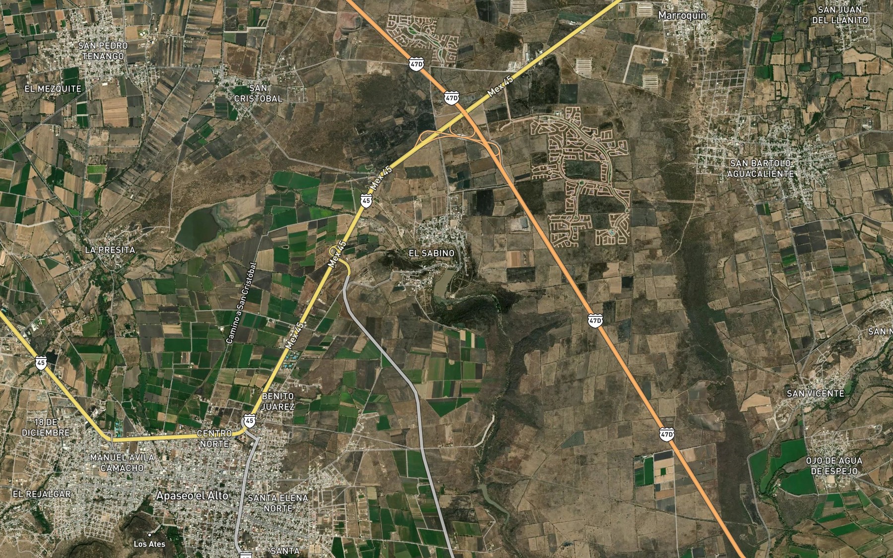 Satellite map of the El Sabino