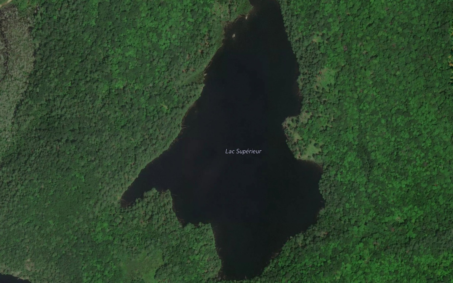 Satellite map of the Lac Superieur