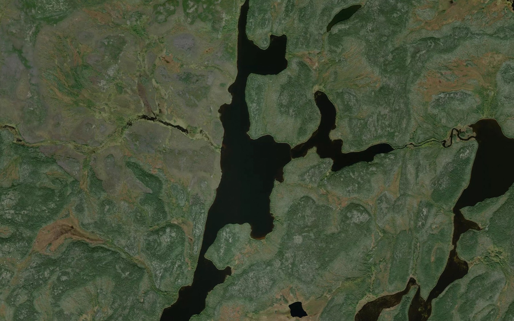 Satellite map of the William Anderson Lake