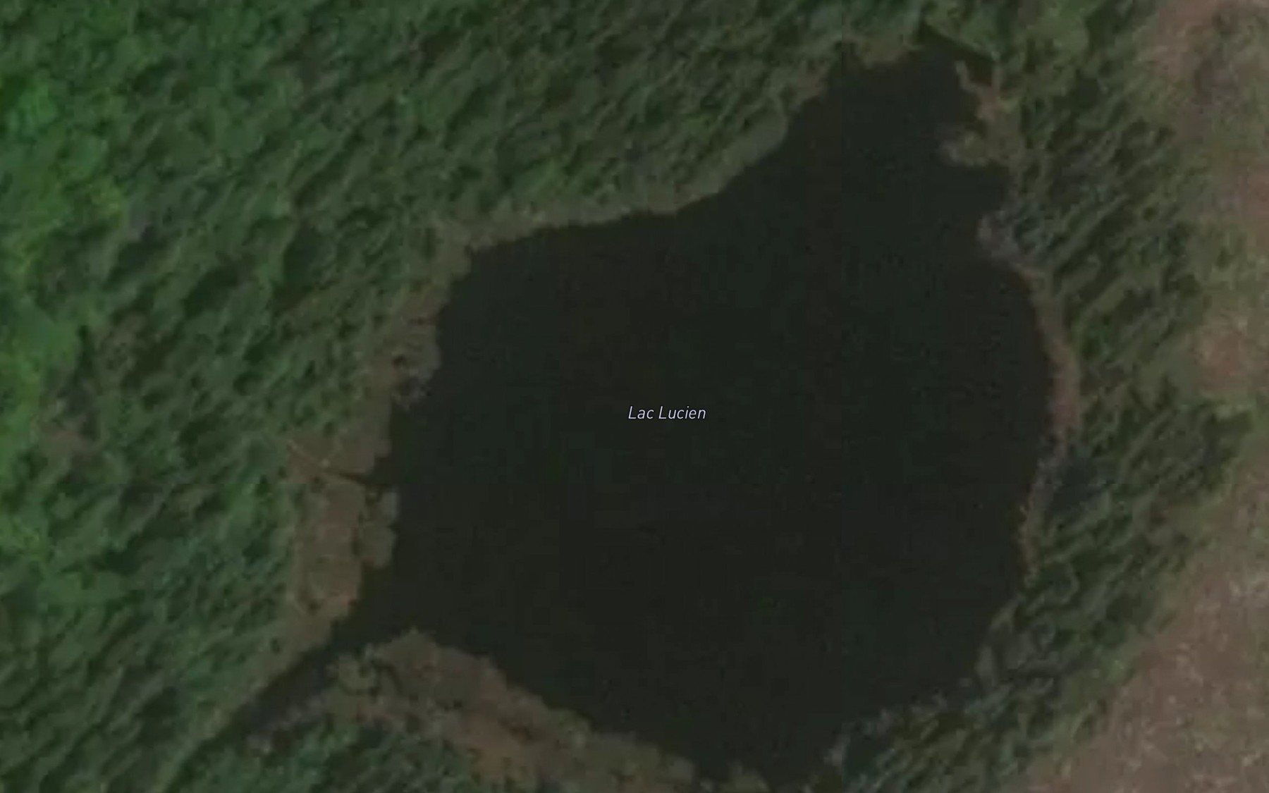 Satellite map of the Lac Lucien