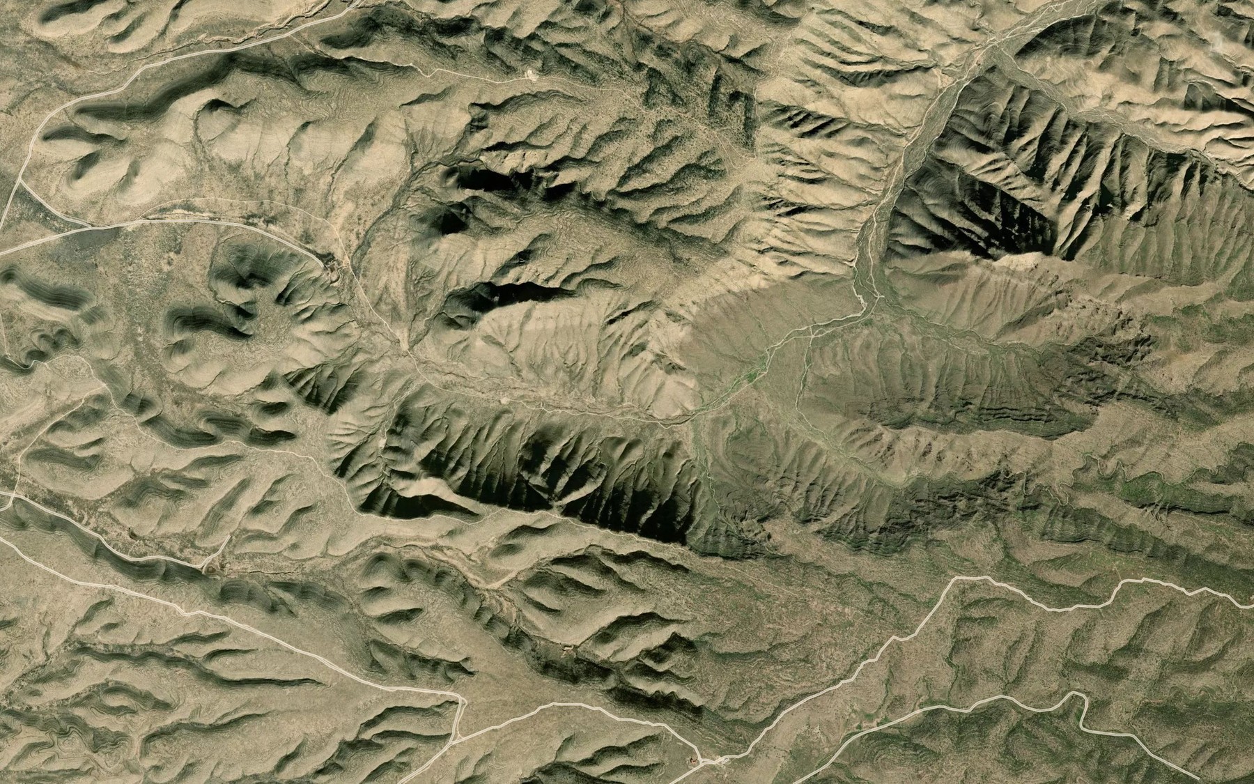Satellite map of the Apache Spring