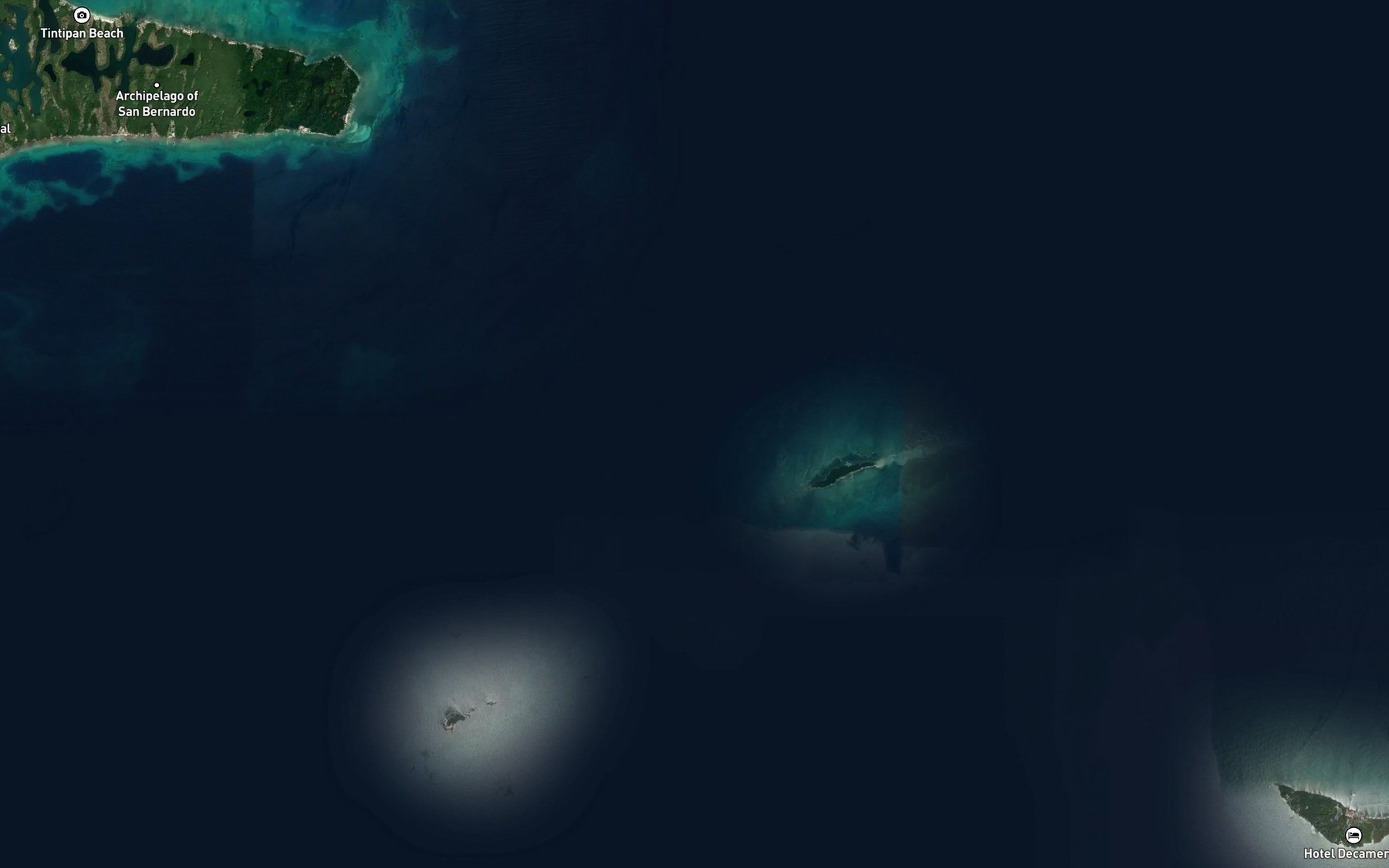 Satellite map of the Bajo del Medio