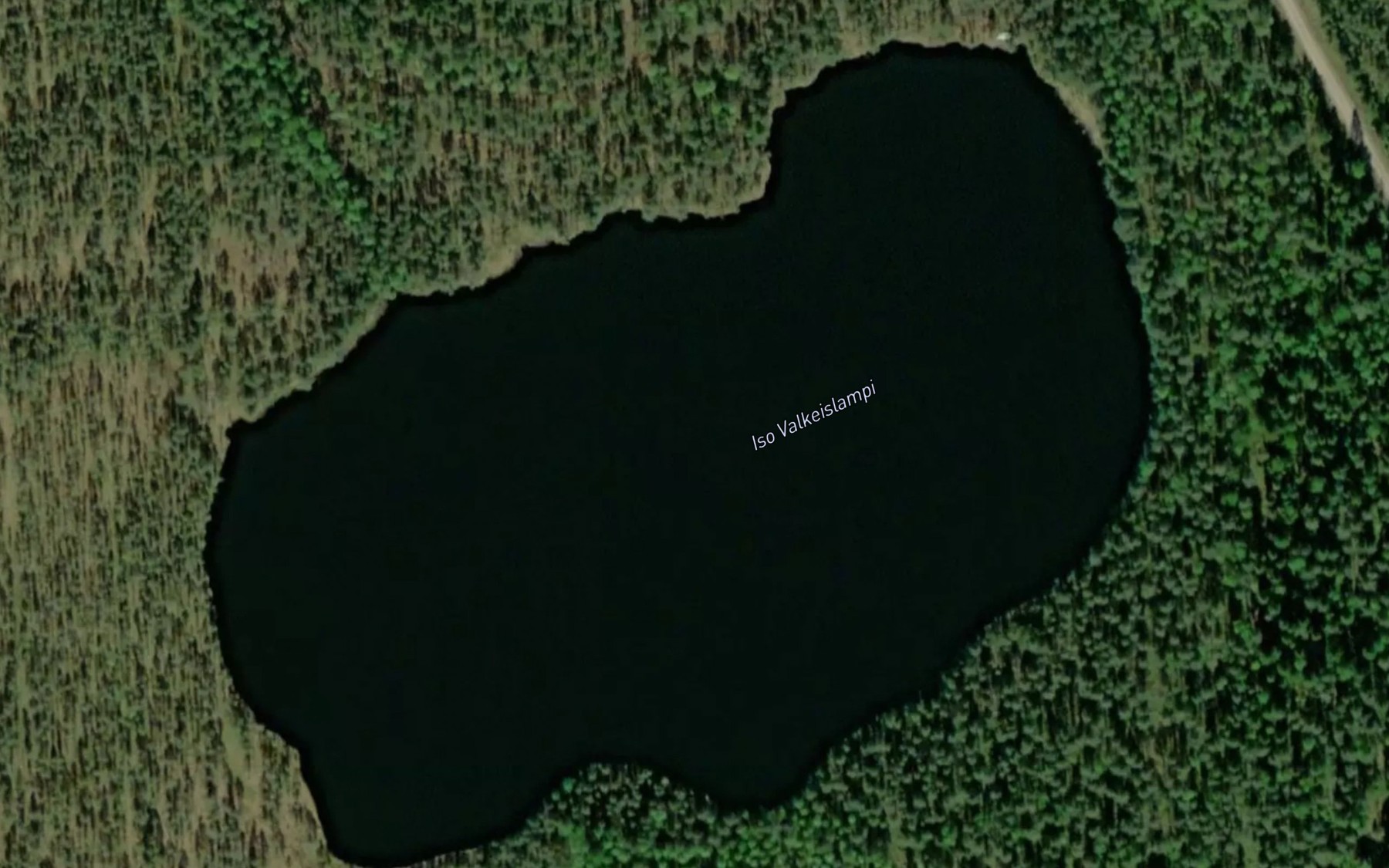 Satellite map of the Iso Valkeislampi
